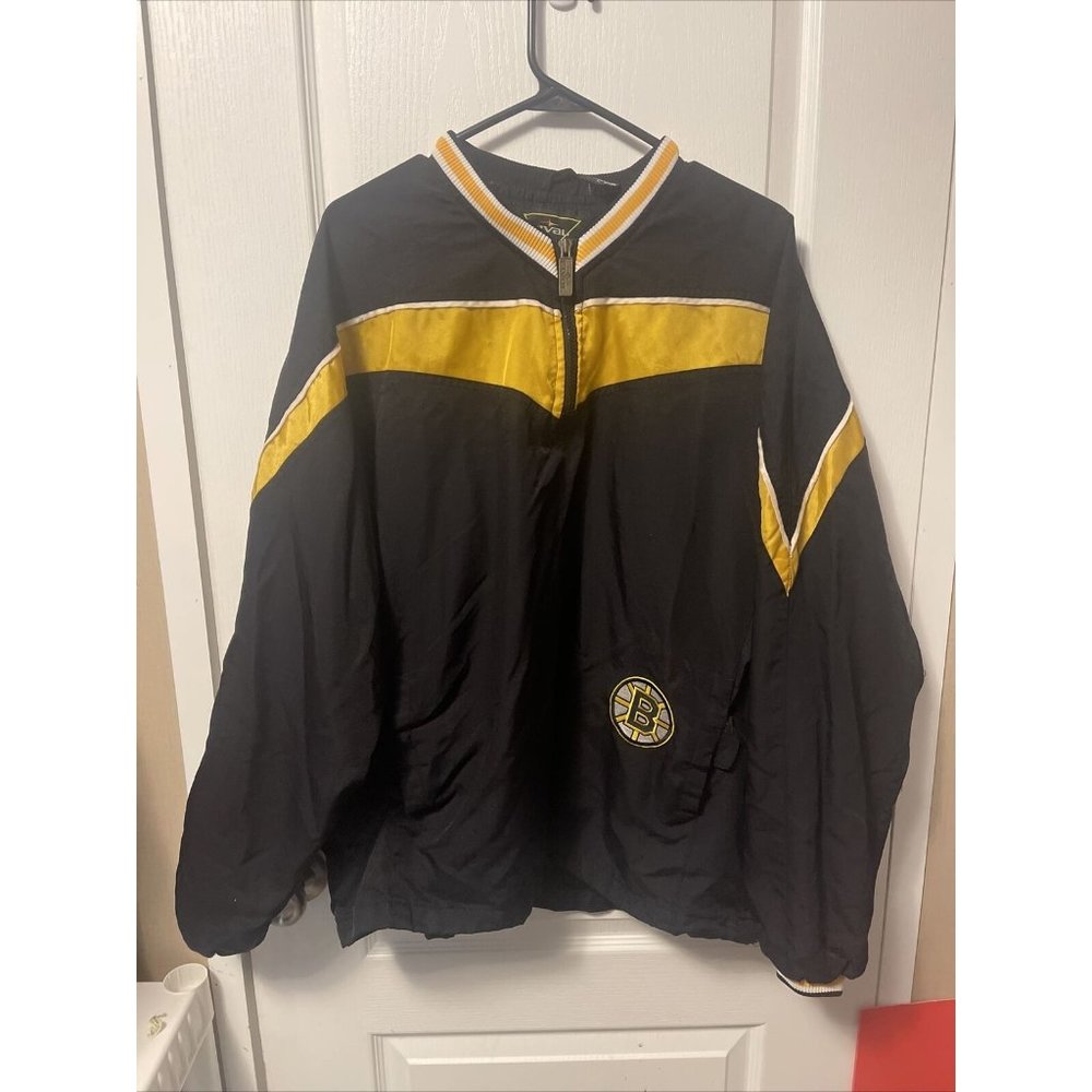 vintage rival boston bruins hockey jacket
